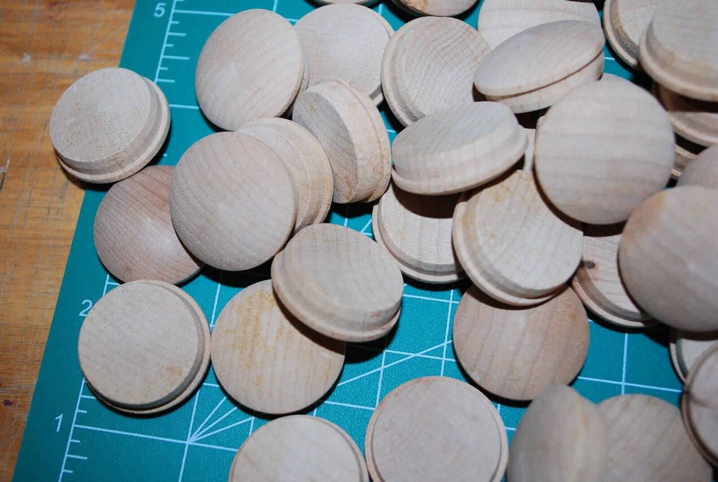 1" Mushroom Top Birch Wood Plugs 50pc Packs - PL02