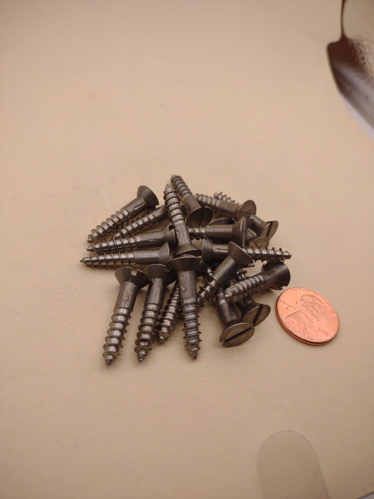 #10 x 1" 18-8 Stainless Flat Head Slotted Marine Wood Screws (20) pack SSWS18