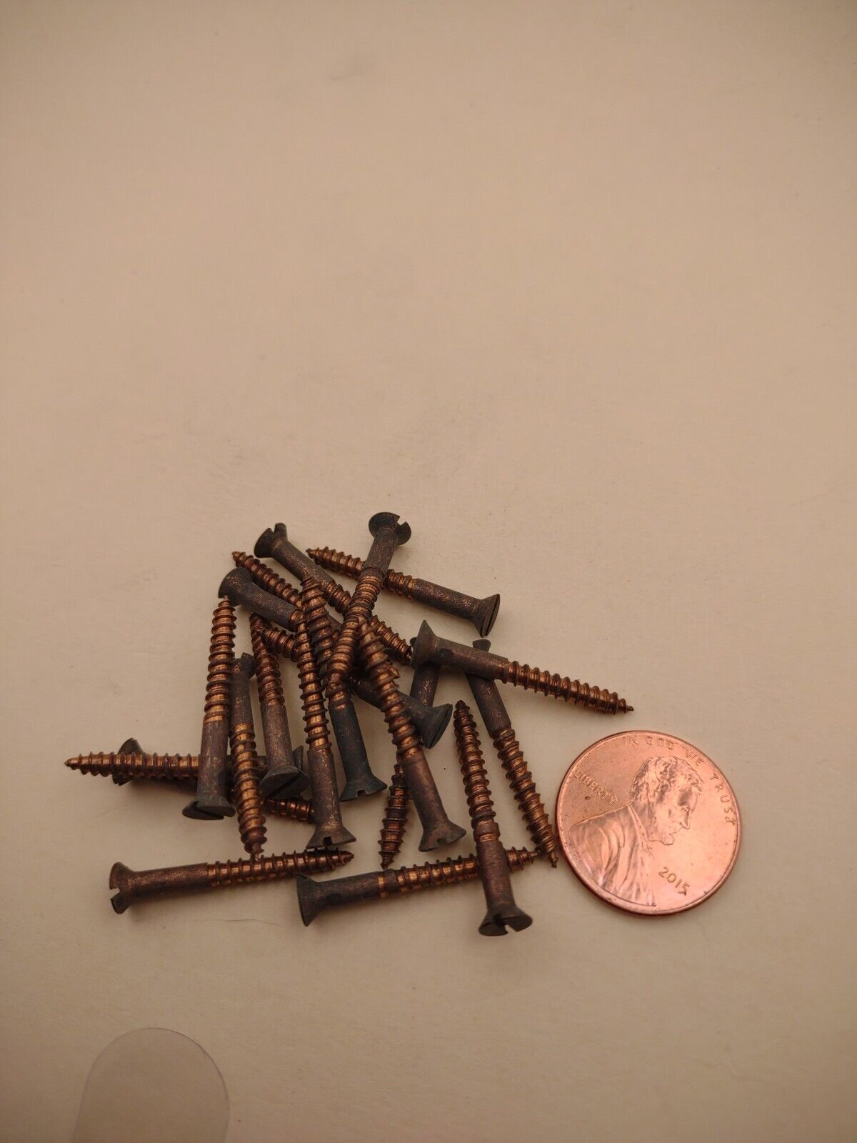 #4 x 1" Silicon Bronze Flat Head Slotted Marine Wood Screws (20) pack SBWS07