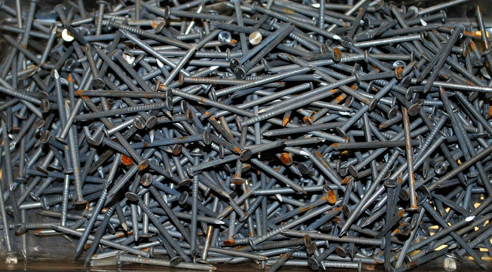 6D 2" -5lbs Rustic Weather aged Steel Nails - Steampunk Hardware - #NB02