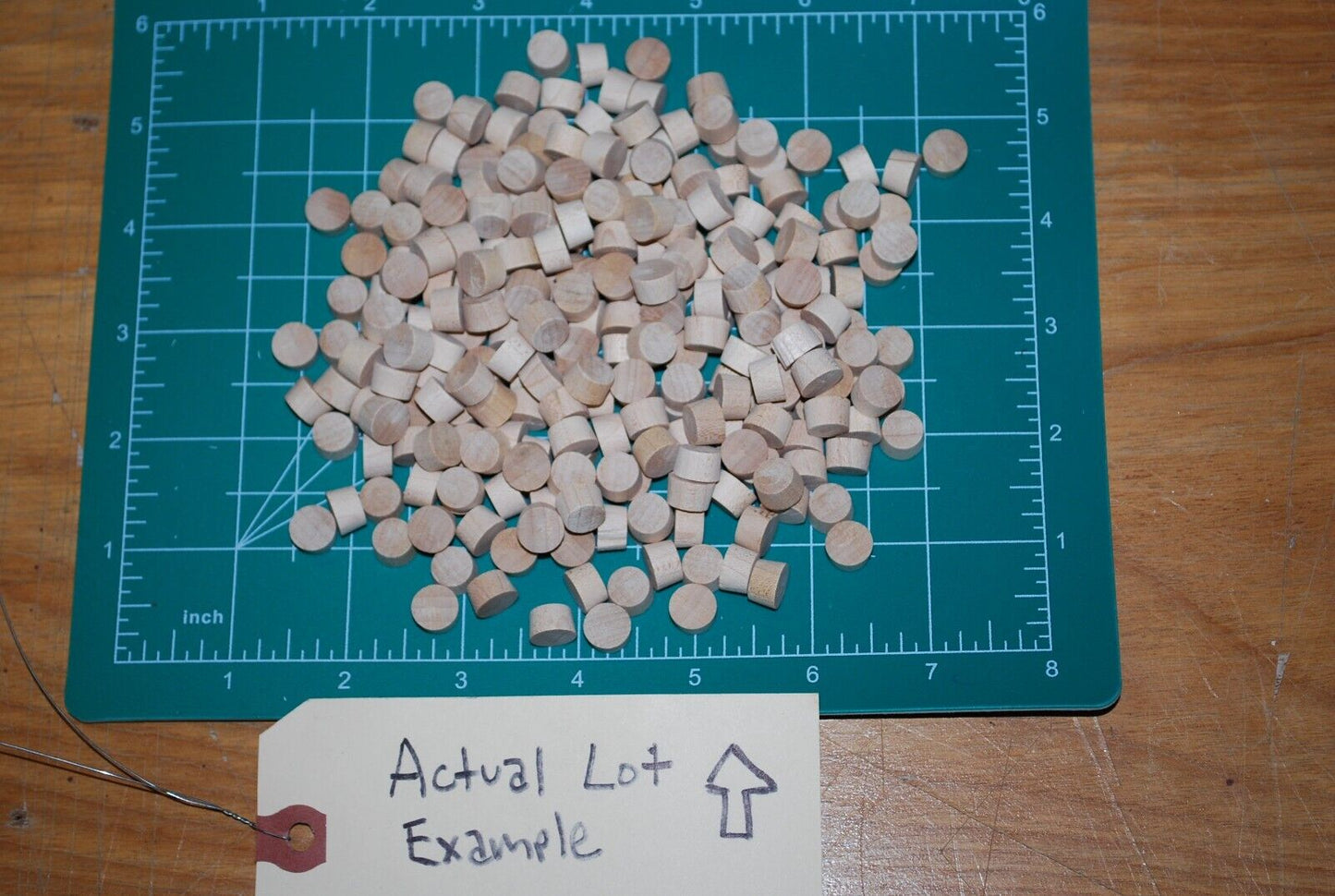 3/8" Flush Flat Top Birch Wood Plugs 250pc Packs - PL13