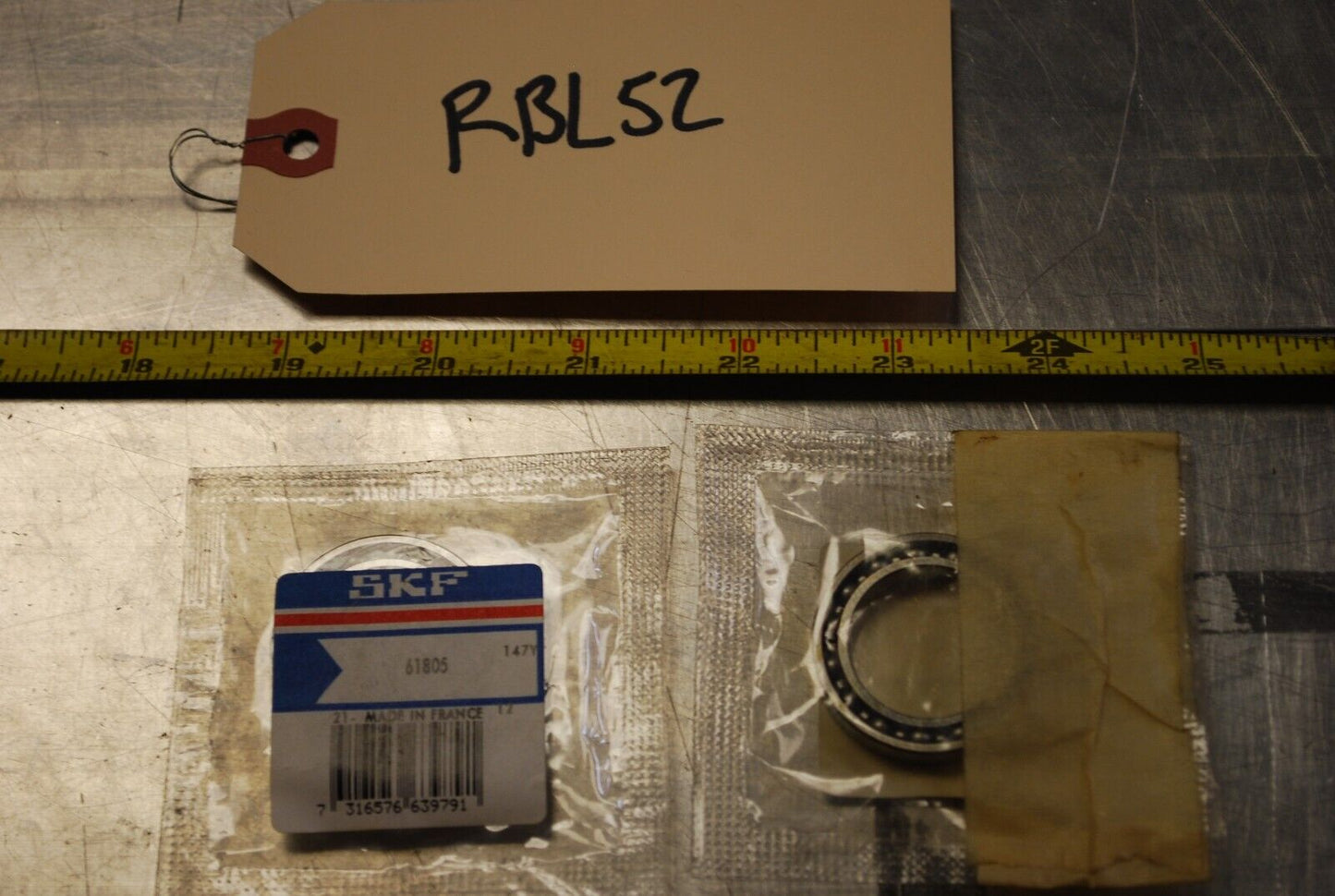 SKF 61825 Ball Bearings - Lot of Qty (2) NOS - RBL052