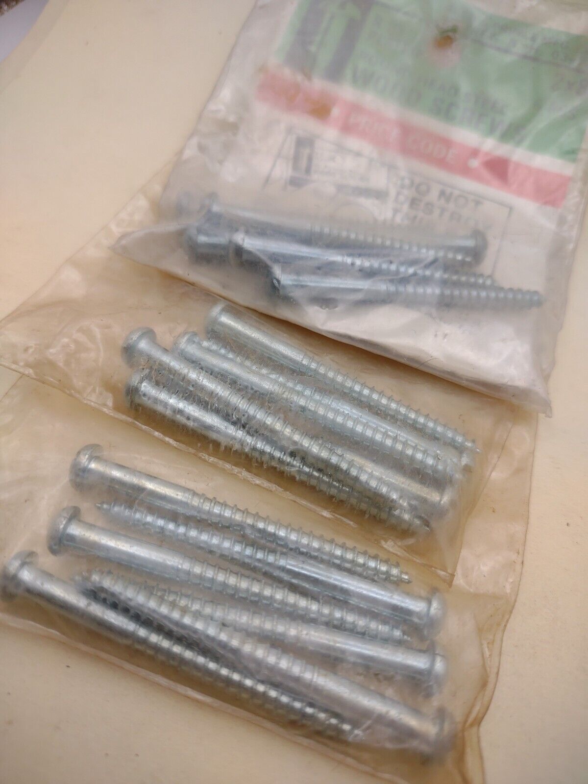 #8 x 2" Slotted Round Head Reed & Prince Wood Screws (18pcs) NOS Lot RP097
