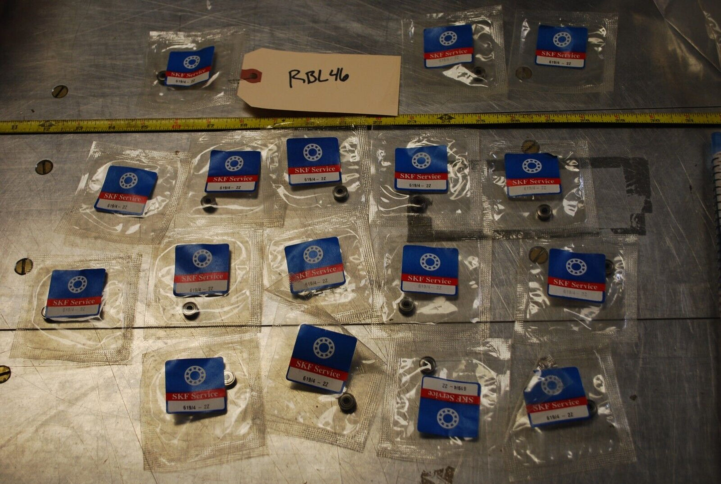 SKF 619 42Z Ball Bearings - Lot of Qty (17) NOS - RBL046