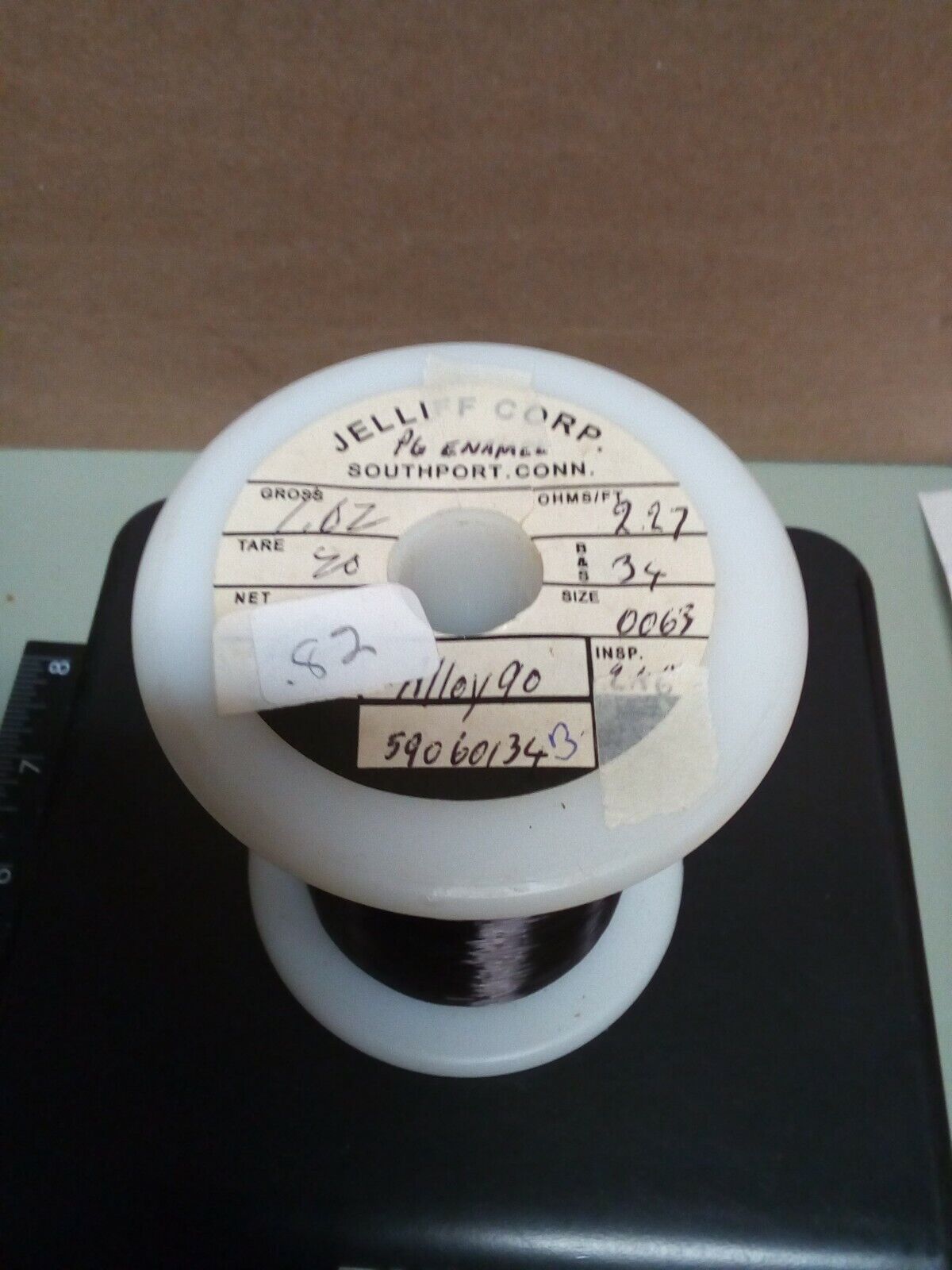Jelliff Alloy90 .0063" Resistance Wire .82lb - crafts hobby lot102-182