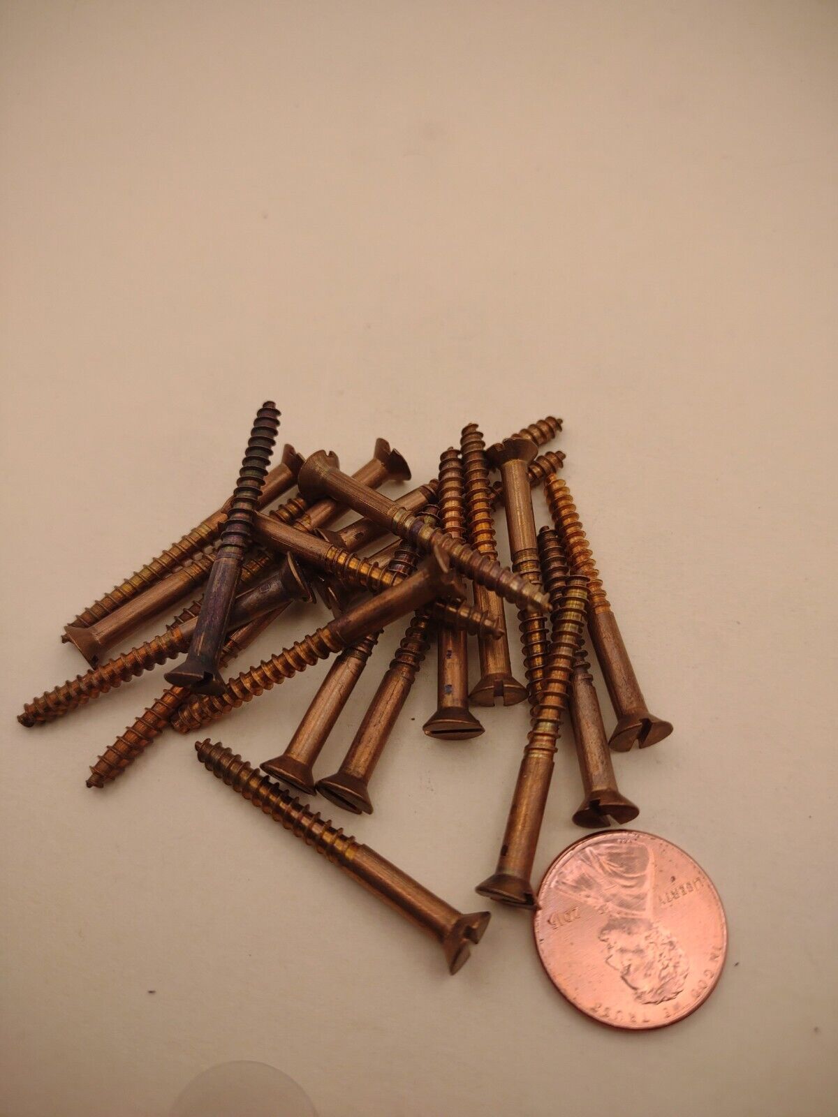 #6 x 1-1/2" Silicon Bronze Flat Head Slotted Marine Wood Screws (20) pack SBWS11