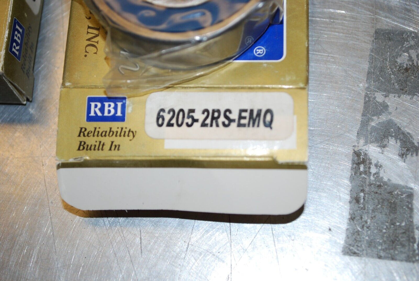 RBI 6205-2RS Ball Bearings - Lot of Qty (2) NOS - RBL141