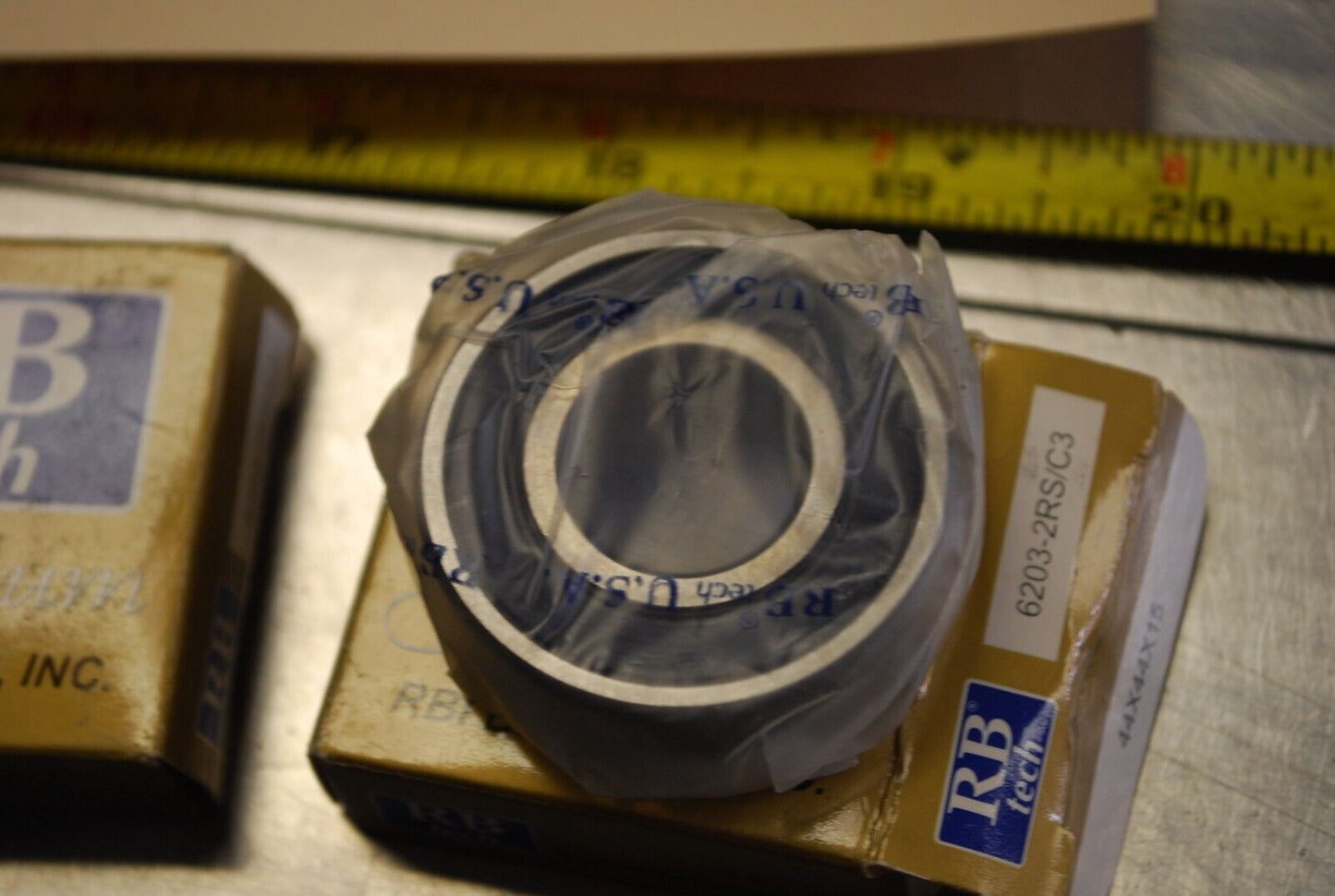RBI 6203-2RS/C3 Ball Bearings - Lot of Qty (2) NOS - RBL143