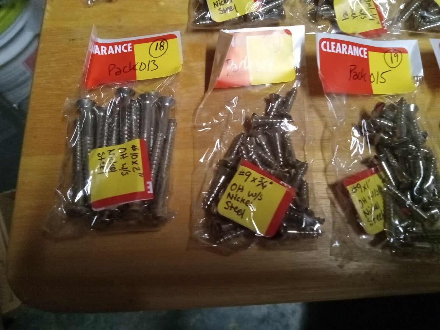 Oval Head Chrome Brass Wood Screw Assort / Mix Lot #7-#12 Size Pack001017