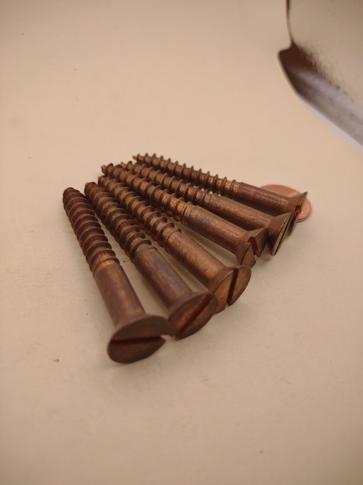 #16 x 2-1/4" Silicon Bronze Flat Head Slotted Marine Wood Screws (6) pack SBWS24