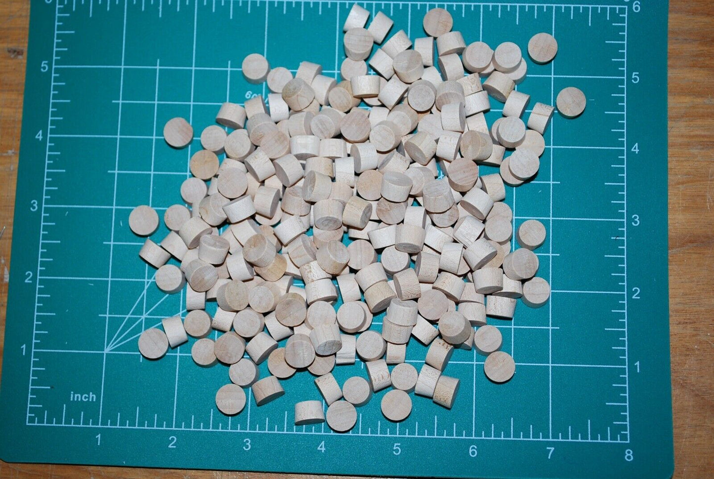 3/8" Flush Flat Top Birch Wood Plugs 250pc Packs - PL13