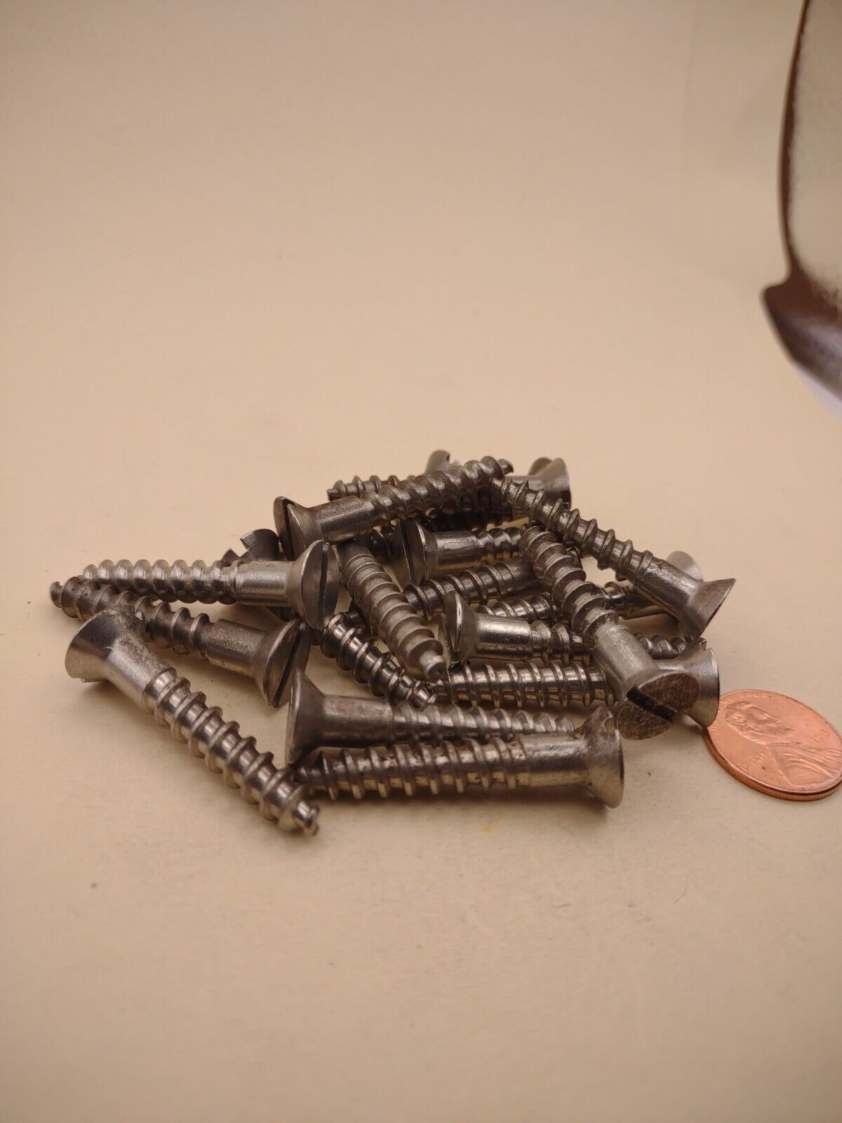 #14 x 1-1/2" 18-8 Stainless Flat Head Slotted Marine Wood Screws (20 pack SSWS26
