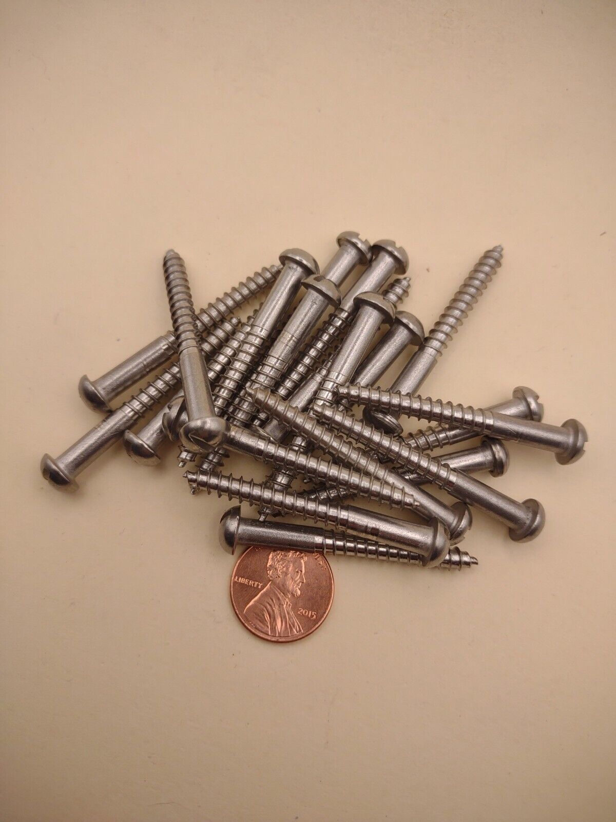 #10x 1-3/4" 18-8 Stainless Round Head Slotted Marine Wood Screws 20 pack SSWS51
