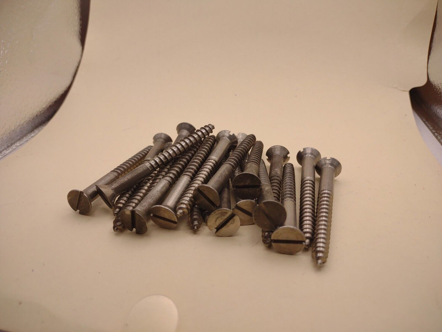 #14x 2-1/2" 18-8 Stainless Flat Head Slotted Marine Wood Screws (20) pack SSWS64