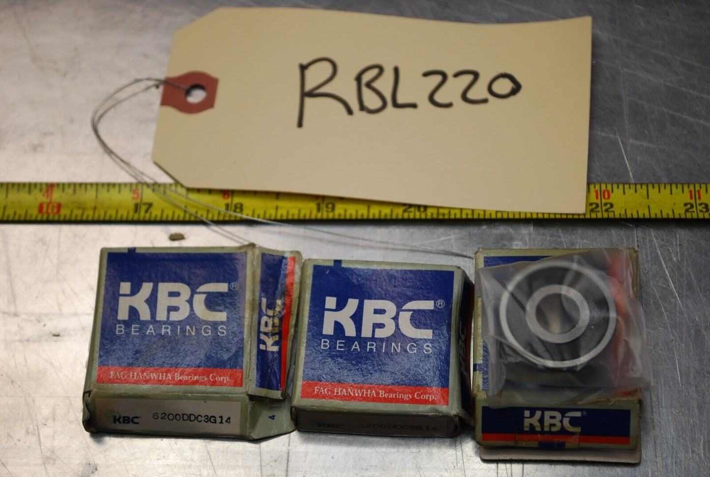 KBC 6200DDC3 G14 Ball Bearings - Lot of Qty (3) NOS - RBL220
