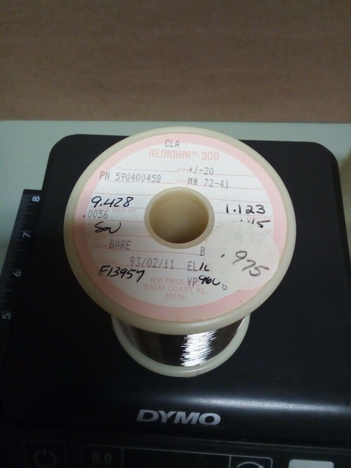 Rediohm 300 Alloy300 .0056" Resistance Wire .97lb - crafts hobby lot102-158