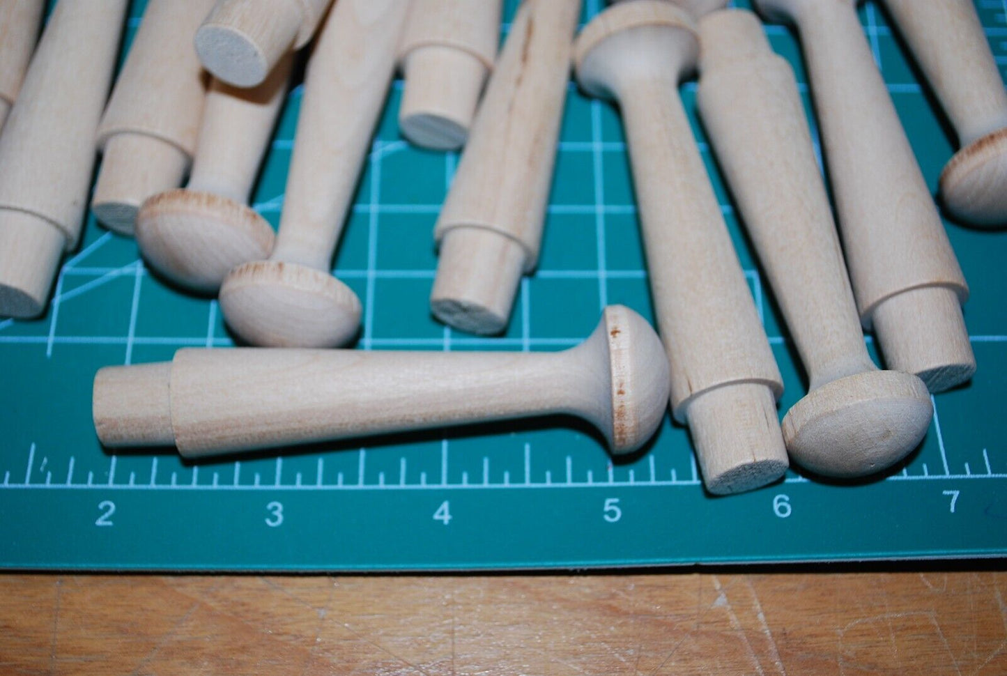 3-3/8" Unfinished Hardwood Shaker Peg - 12pc packs Lot #SP07