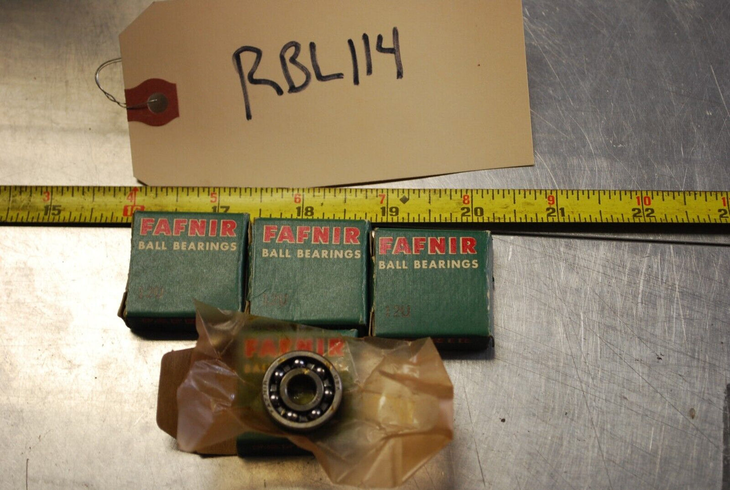 Fafnir 12U Ball Bearings - Lot of Qty (4) NOS - RBL114
