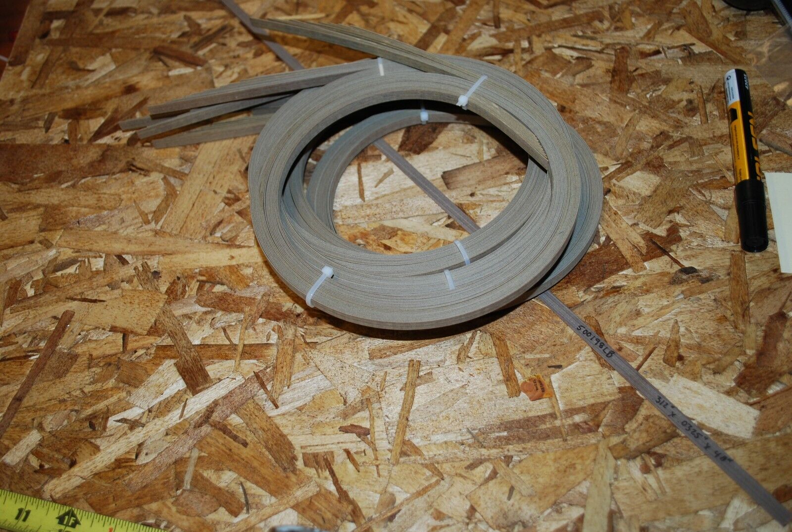 (10pc) .312” x .0325” x 48” Phenolic Laminate Strips Various Craft Use LOT102-27