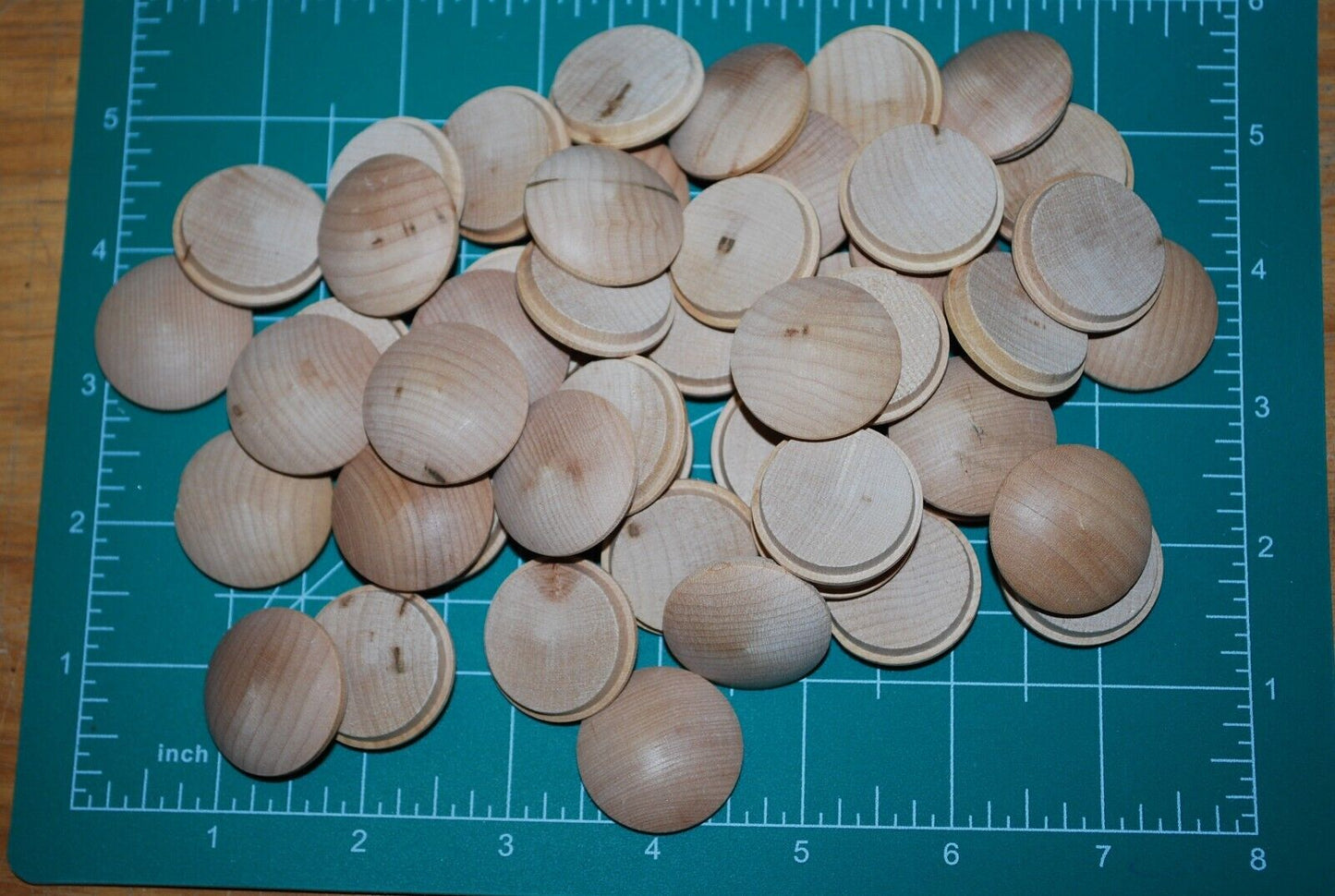 1" Mushroom Top Birch Wood Plugs 50pc Packs - PL14