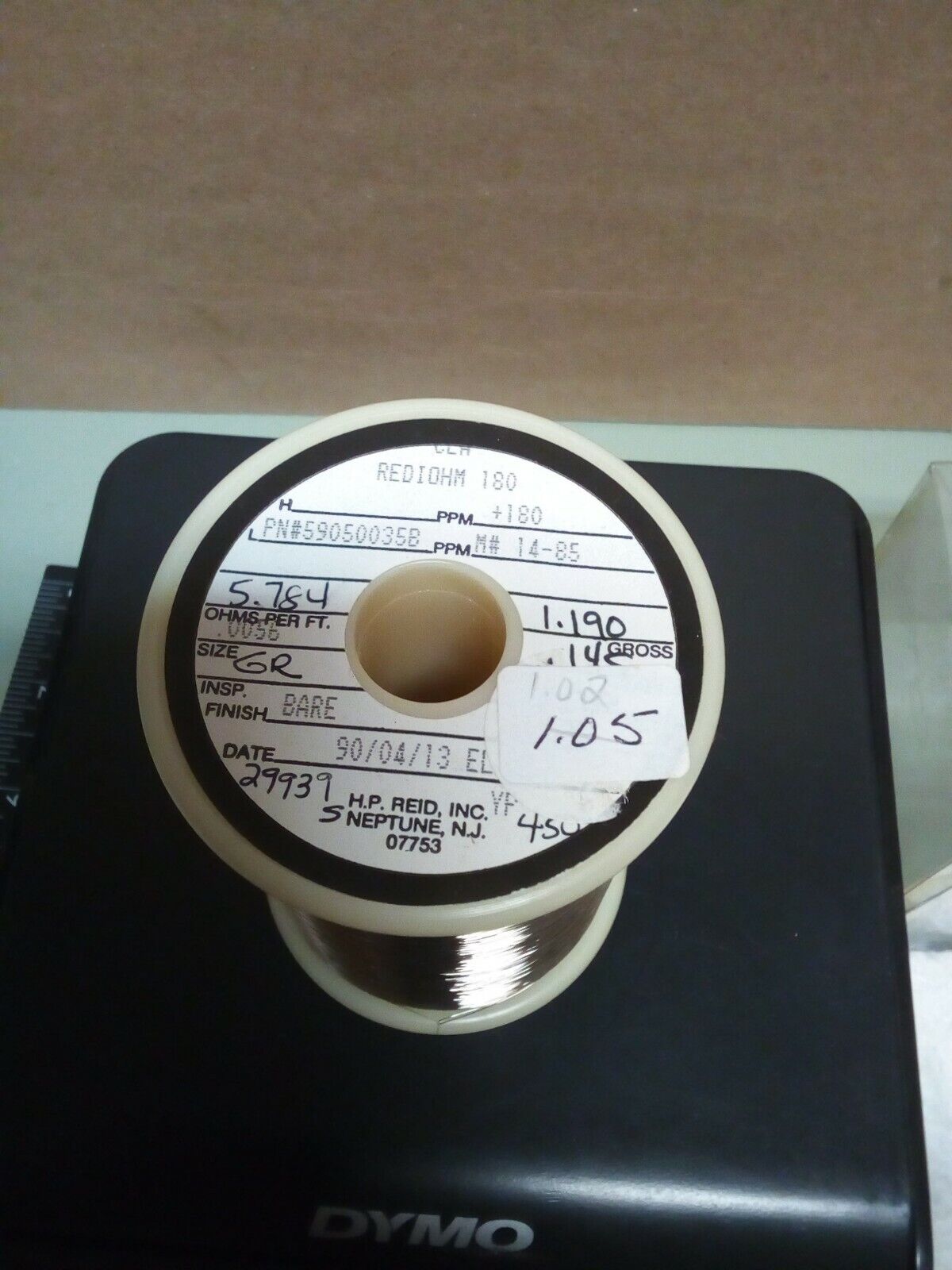 Rediohm 180 Alloy180 .0056" Resistance Wire 1.02lb - crafts hobby lot102-143