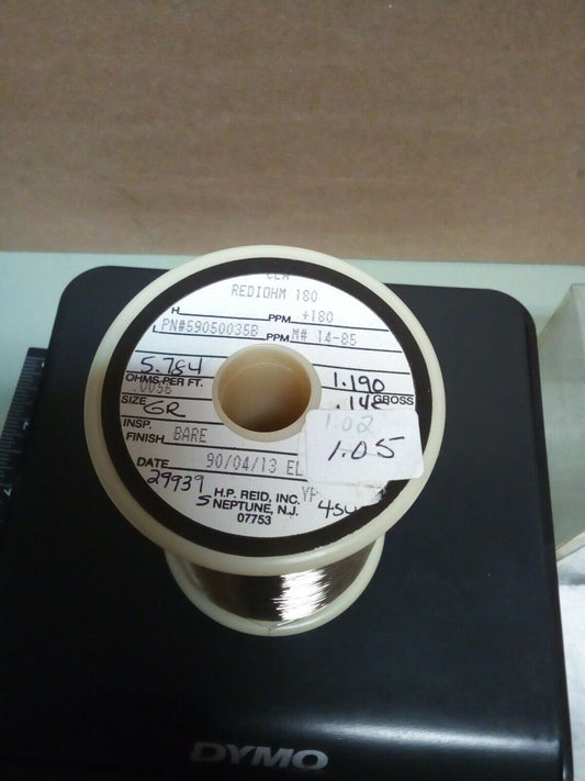 Rediohm 180 Alloy180 .0056" Resistance Wire 1.02lb - crafts hobby lot102-143
