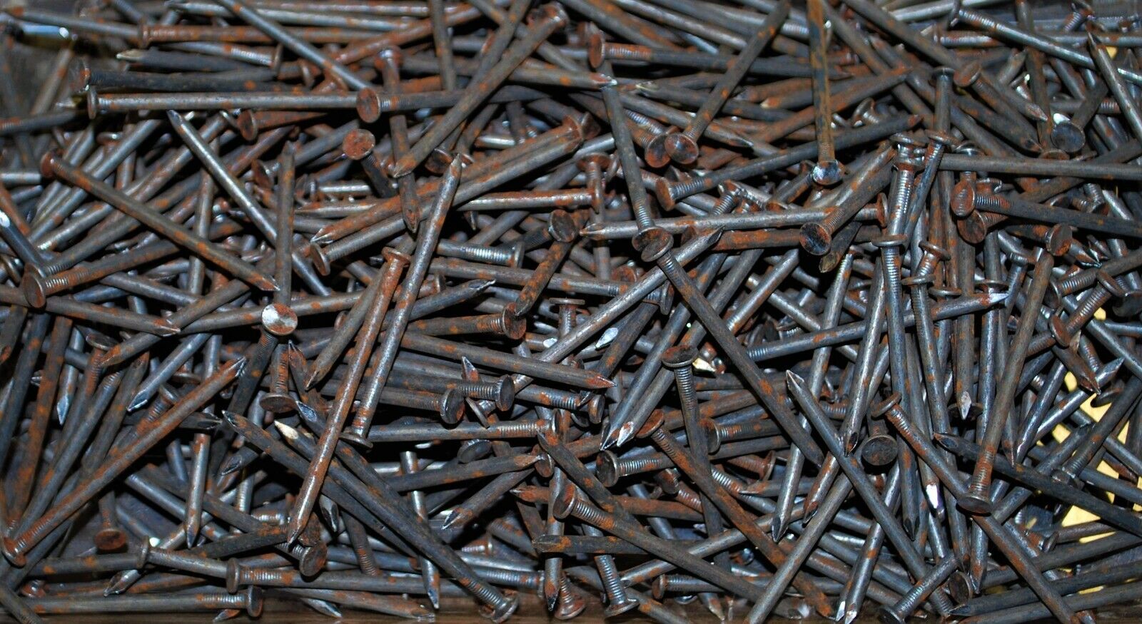 8D 2.5" - 5lbs Rustic Weather aged Steel Nails - Steampunk Hardware - #NB07