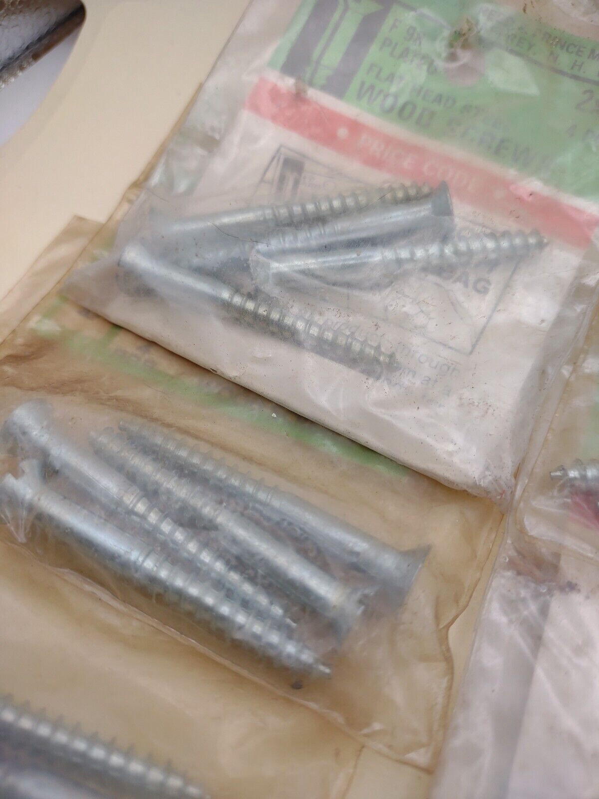 #12 x 2" Slotted Flat Head Reed & Prince Wood Screws (24pcs) NOS Lot RP047