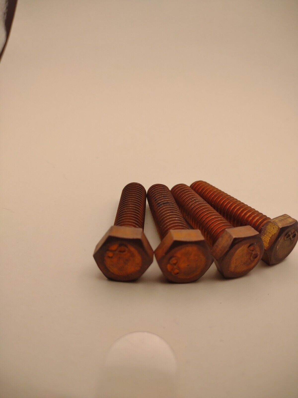 3/8"-16 x 1-1/2" 'Infnity' Silicon Bronze Hex Bolt NOS (4pcs) Pack SBMS02