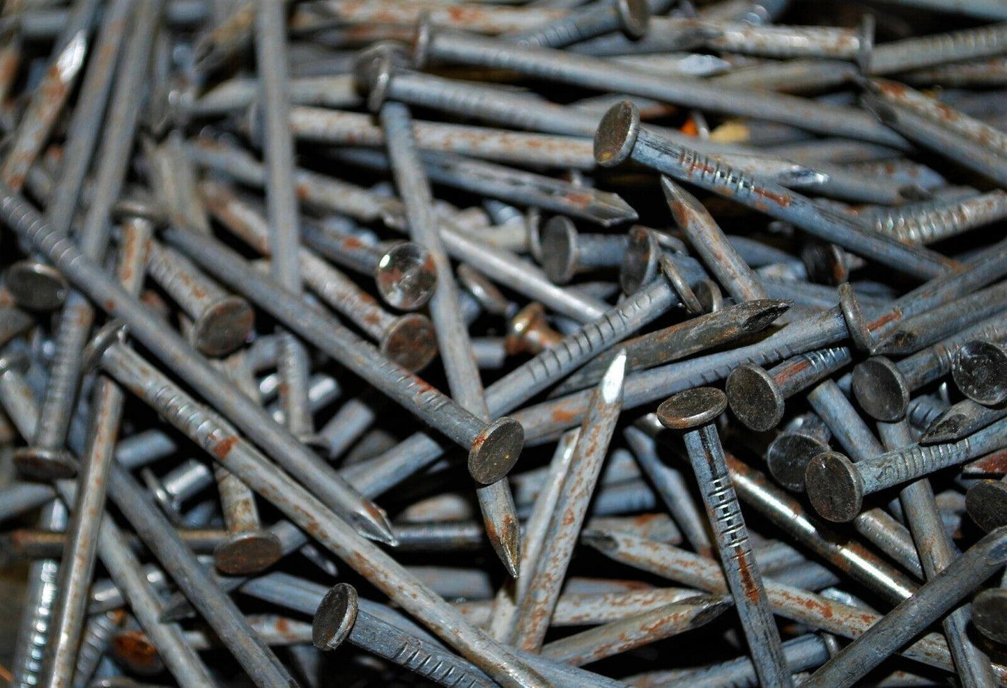 10D 3" - 5lbs Rustic Weather aged Steel Nails - Steampunk Hardware - #NB03