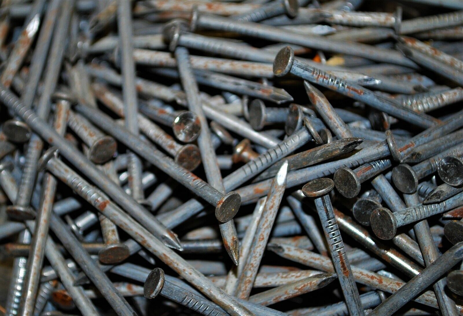10D 3" - 5lbs Rustic Weather aged Steel Nails - Steampunk Hardware - #NB03