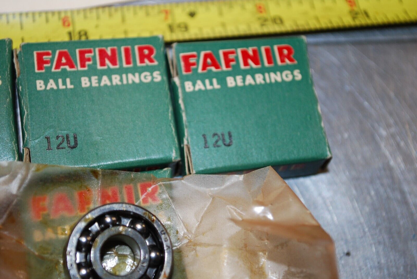 Fafnir 12U Ball Bearings - Lot of Qty (4) NOS - RBL114