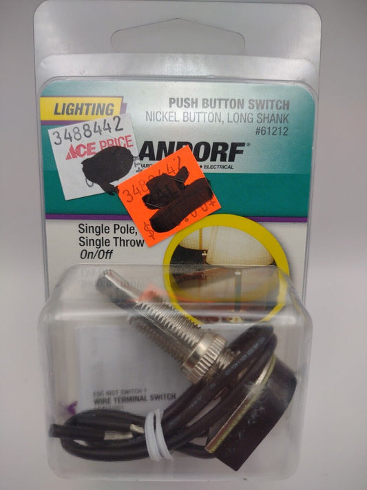 Jandorf Lamp PUSH BUTTON SWITCH Single Pole Single Throw On/Off 61212 E15