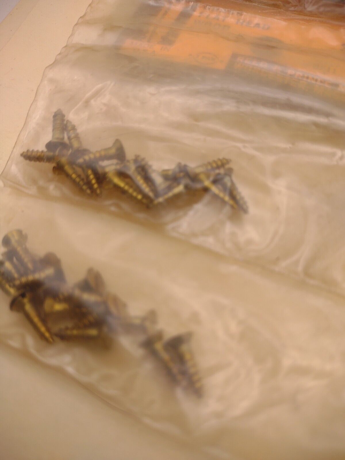 #3 x 3/8" Slotted Flat Head Reed & Prince BRASS Wood Screws (60pcs) Lot RP054