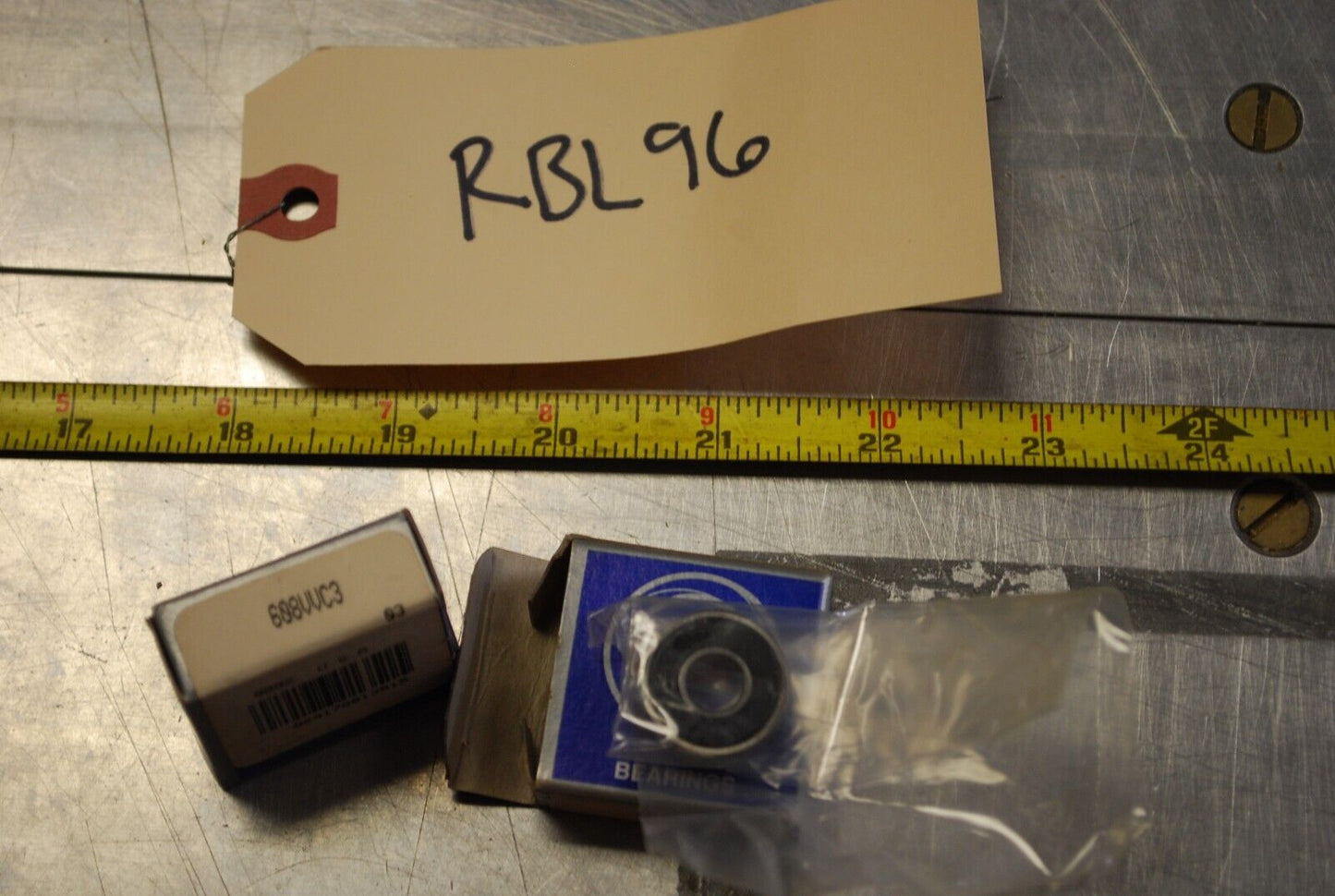NSK 608VVC3 Ball Bearings - Lot of Qty (2) NOS - RBL96
