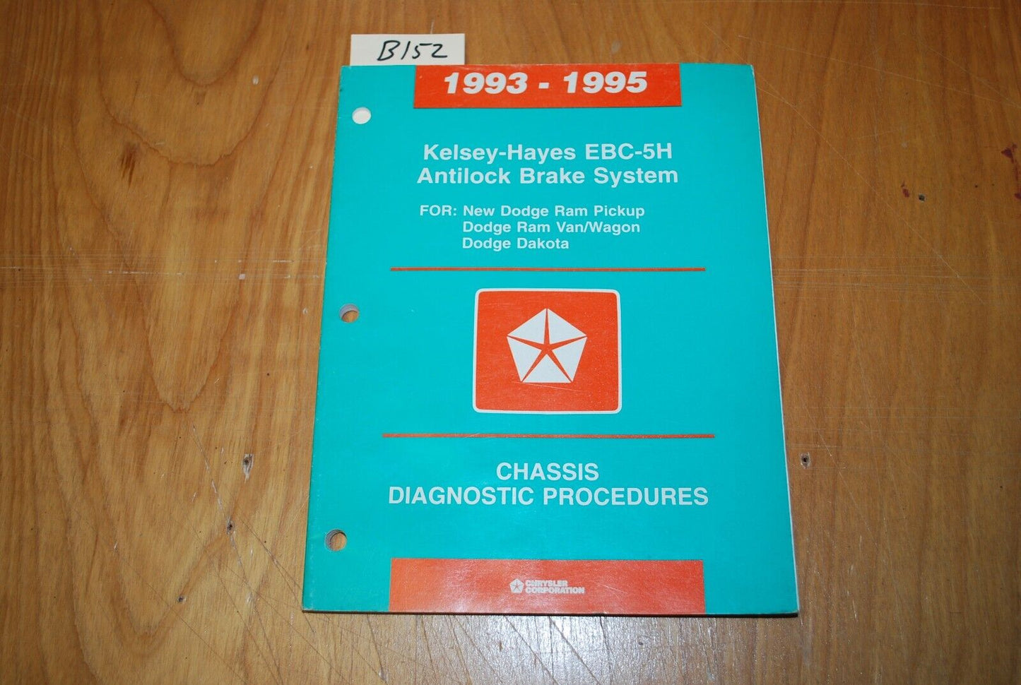 1993-1995 Dodge Kelsey-Hayes EBC-5A Anti-Lock Brrake service manual - B152