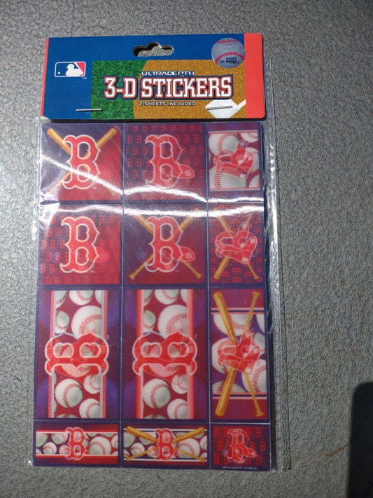 2011 Boston Red Sox Wooden Ultra Depth 3-D Sticker packs (2 sheets per pack)