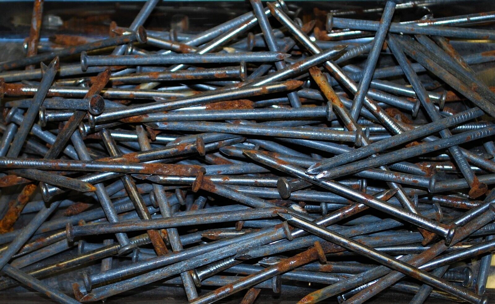 16D 3.5" - 5lbs Rustic Weather aged Steel Nails - Steampunk Hardware - #NB04