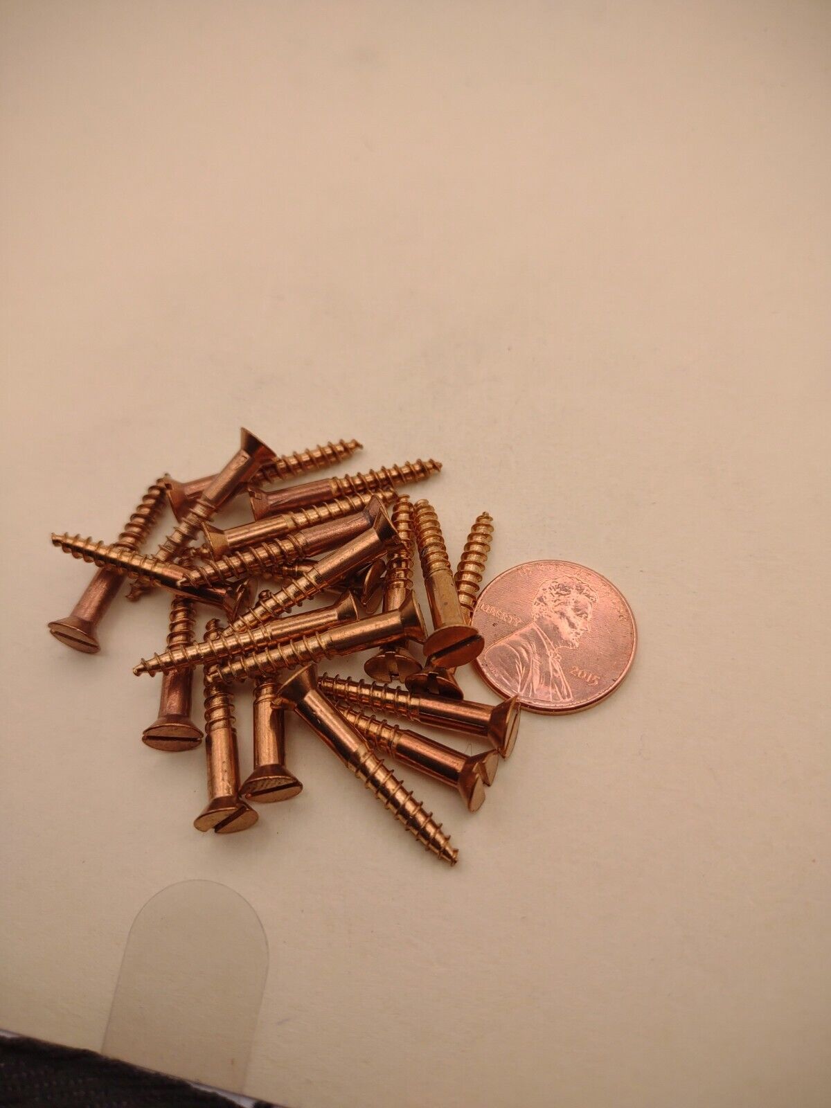 #6 x 1" Silicon Bronze Flat Head Slotted Marine Wood Screws (20) pack SBWS15