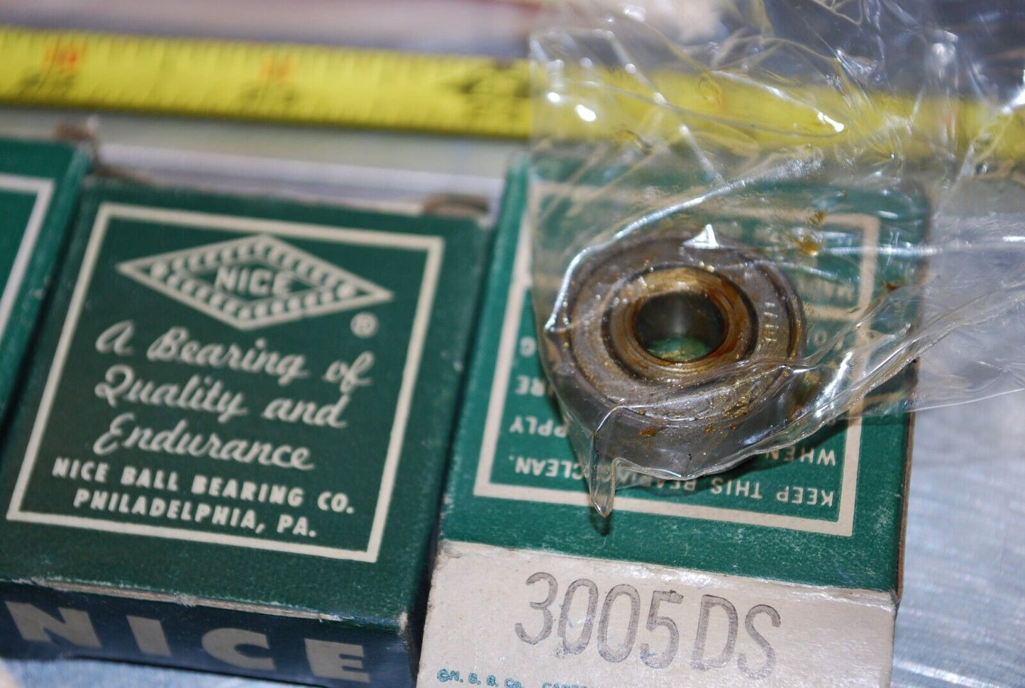 NICE 3005-DS Ball Bearings - Lot of Qty (4) NOS - RBL199