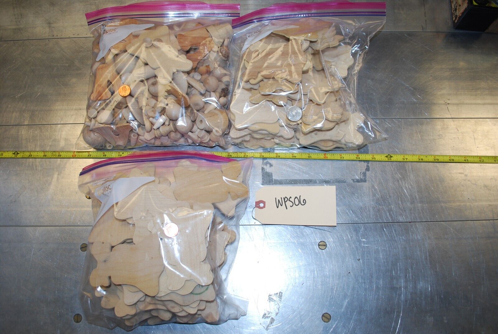 Cutouts, Bells, Wooden Craft Parts / Shapes Assort Mix - Actual Lot – WPS06