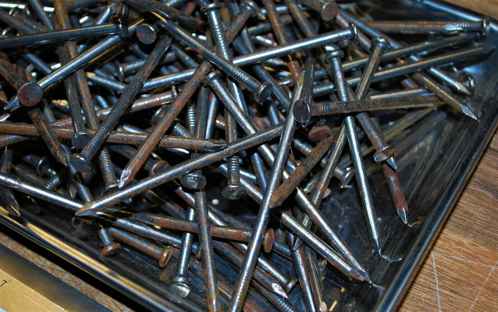 5lbs Rustic Weather aged 16D 3.5" Steel Nails - Steampunk Hardware - #NB01