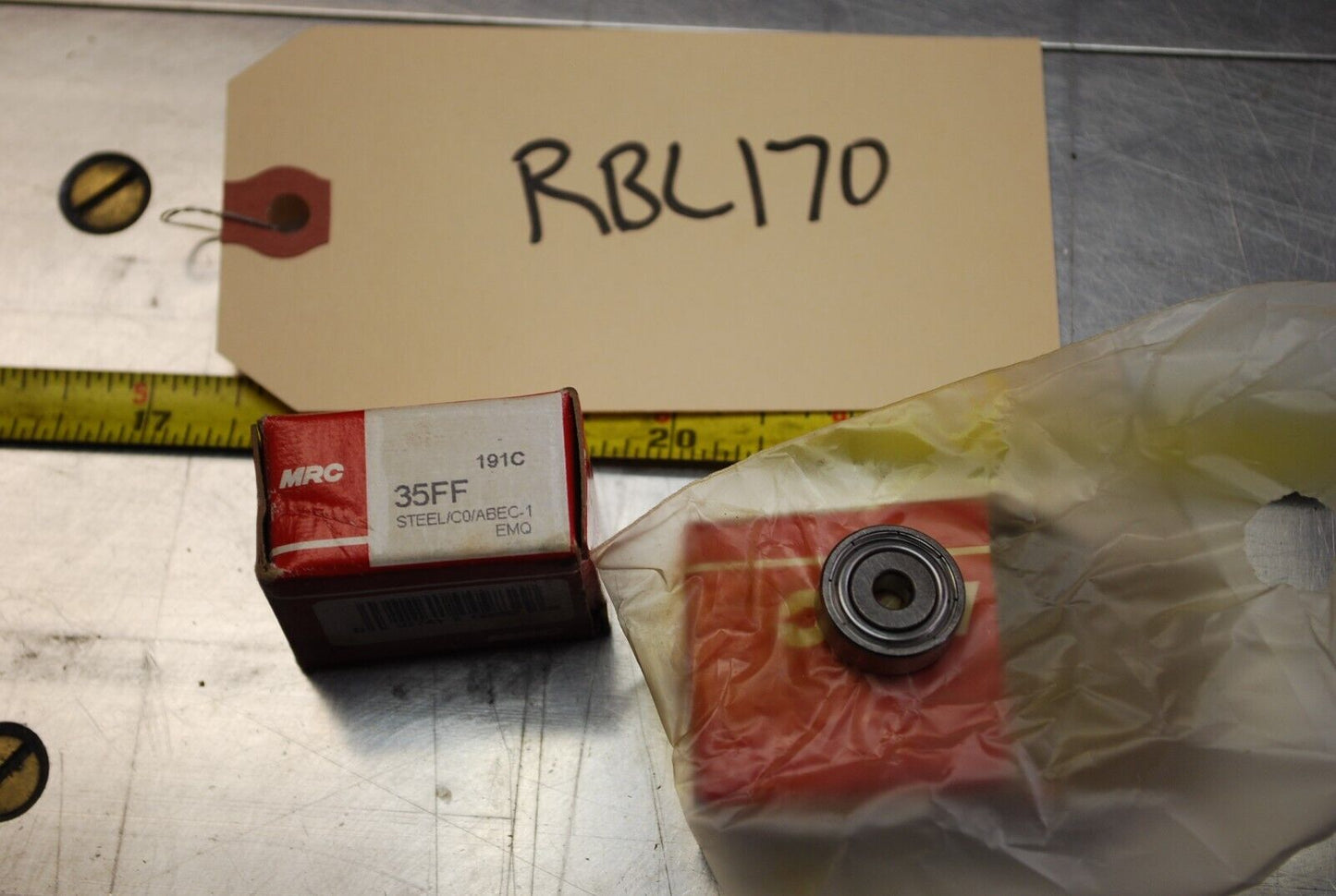 MRC 35FF Ball Bearings - Lot of Qty (2) NOS - RBL170