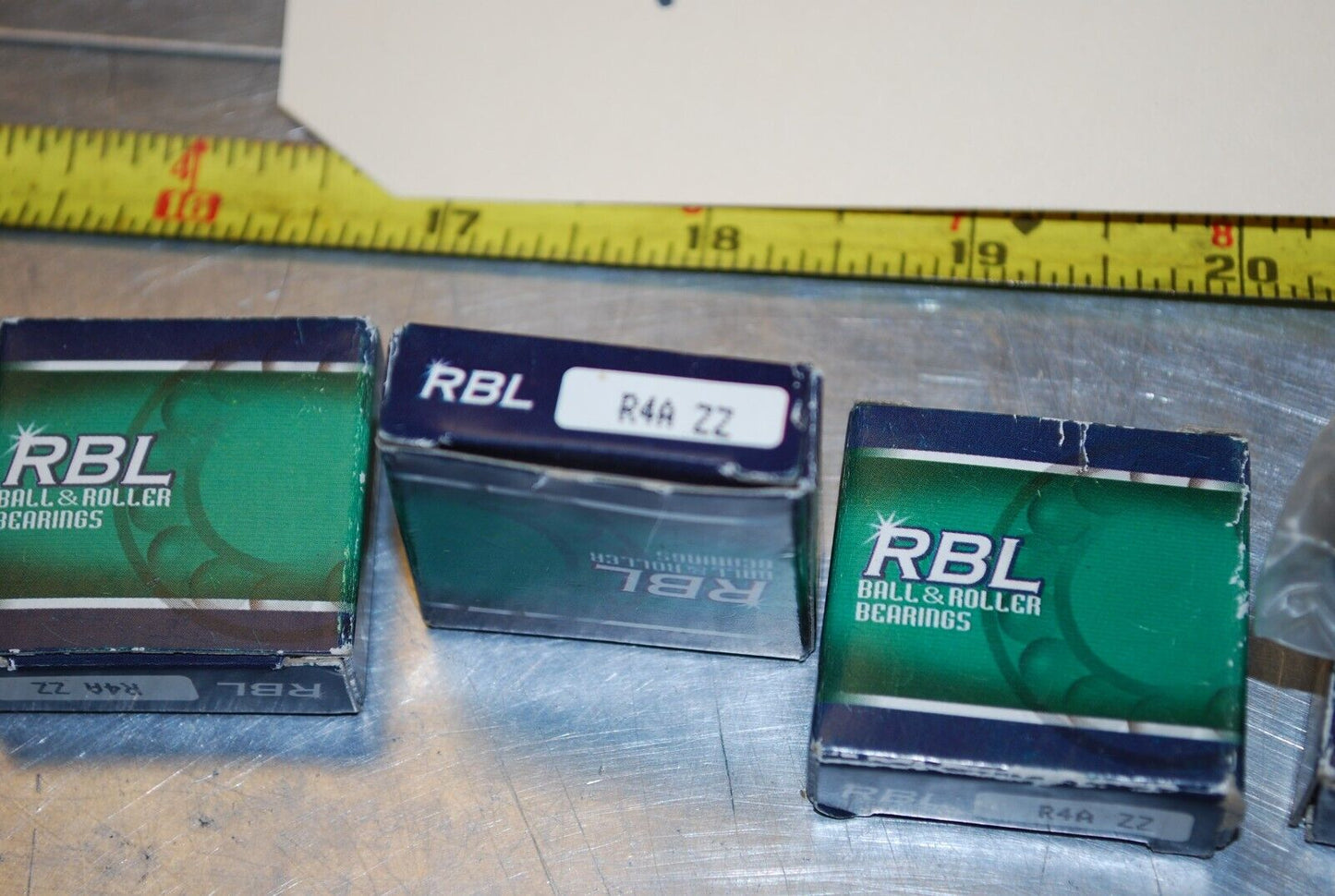 RBC R4A ZZ Ball Bearings - Lot of Qty (4) NOS - RBL064