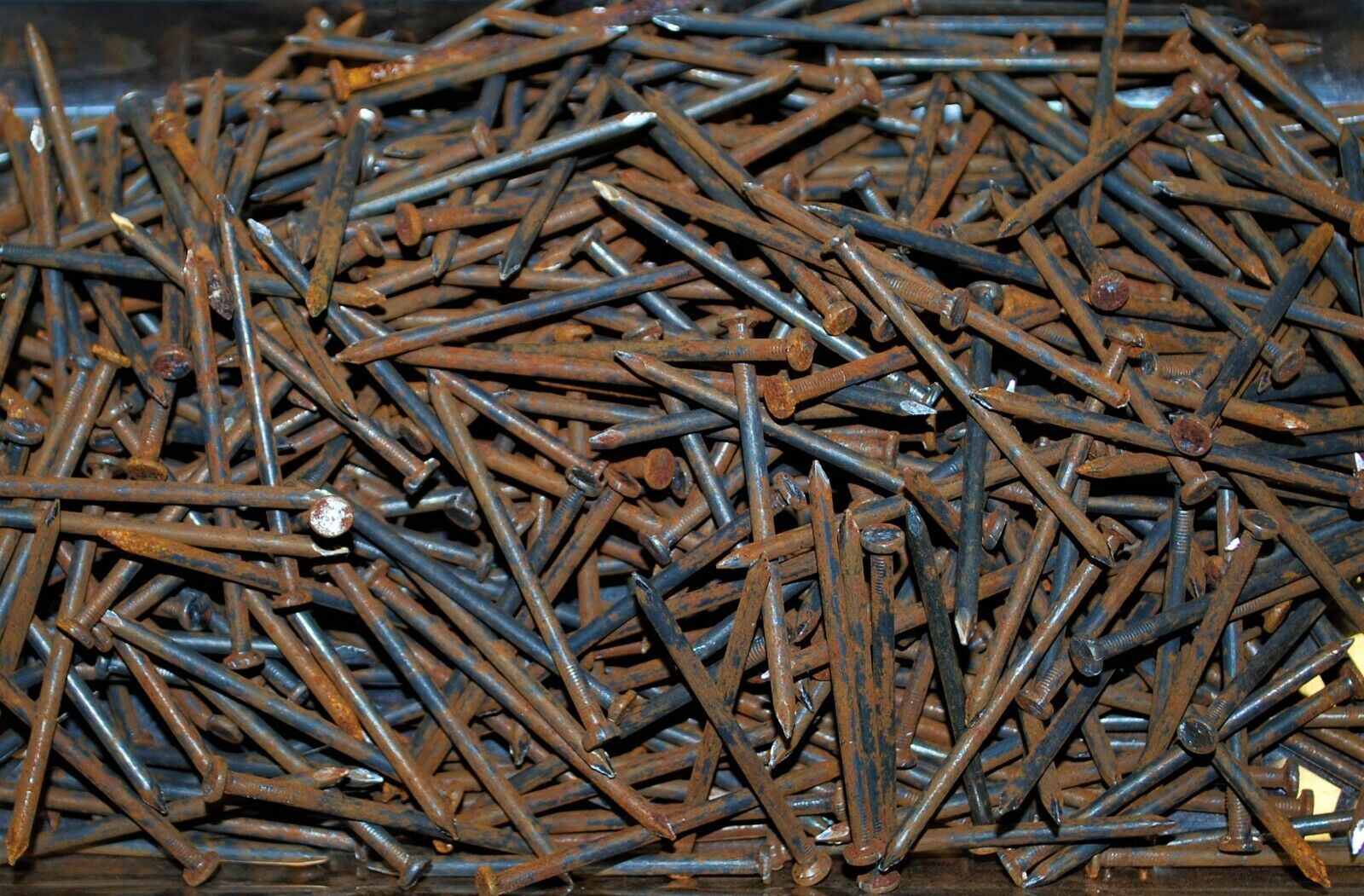 8D 2.5" - 5lbs Rustic Weather aged Steel Nails - Steampunk Hardware - #NB06