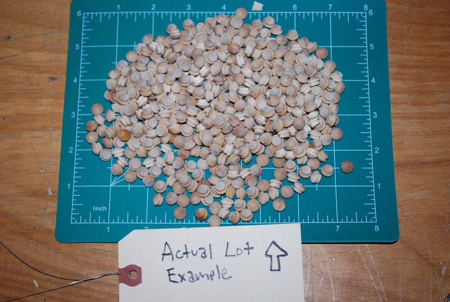1/4" Mushroom Top Birch Wood Plugs 500pc Packs - PL20
