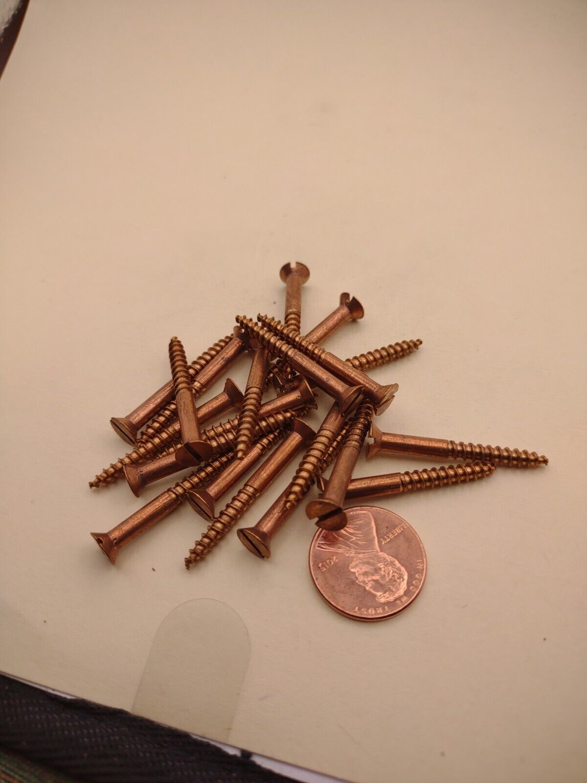 #6 x 1-1/4" Silicon Bronze Flat Head Slotted Marine Wood Screws (20) pack SBWS12