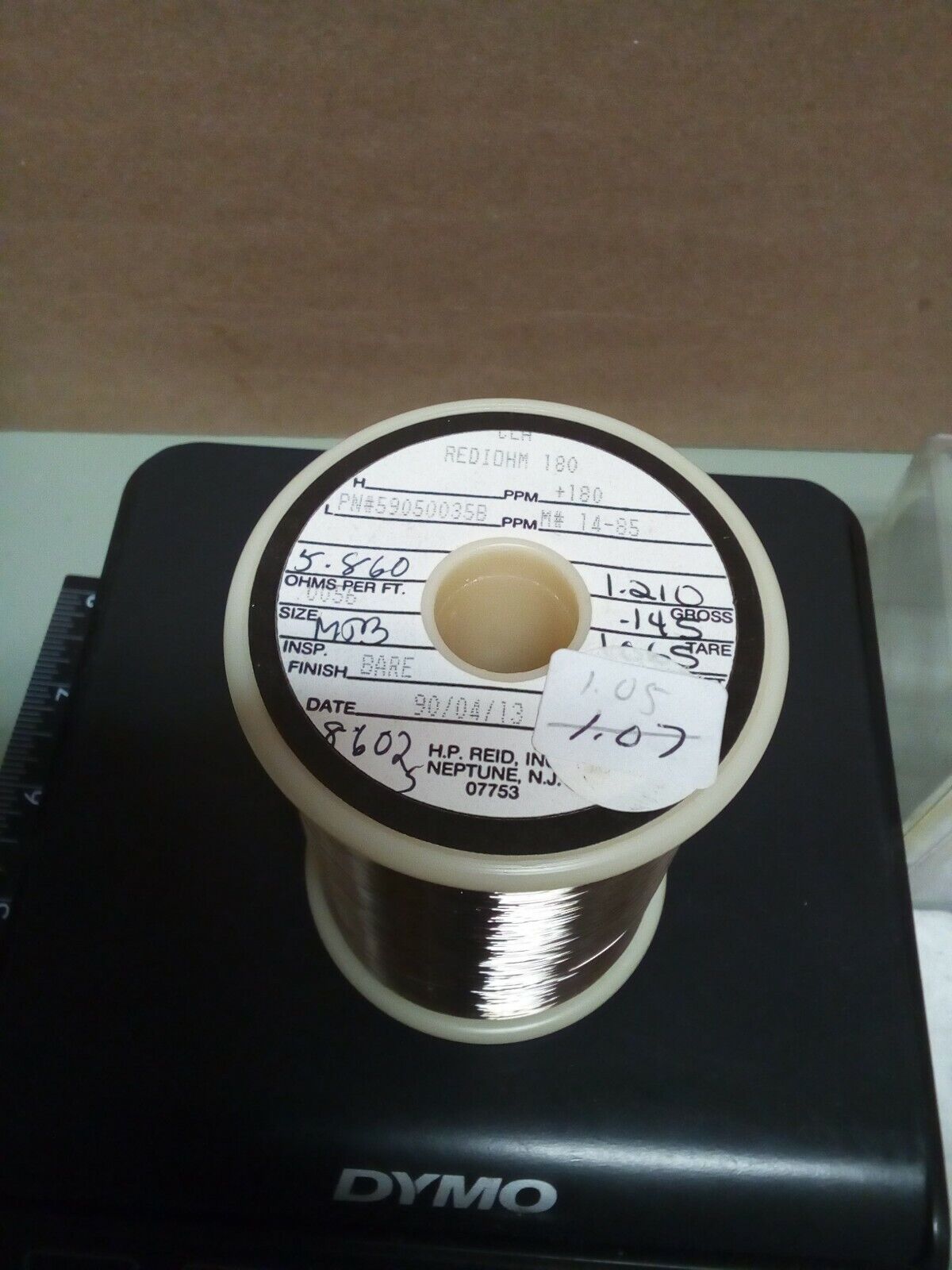 Rediohm 180 Alloy180 .0056" Resistance Wire 1.05lb - crafts hobby lot102-144