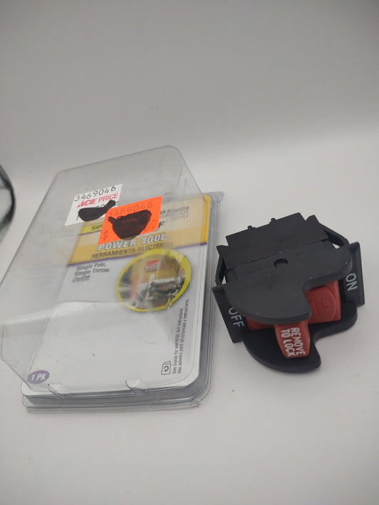 Jandorf Safety Power Tool ROCKER SWITCH With Lock-Out Single Pole 61314 E30