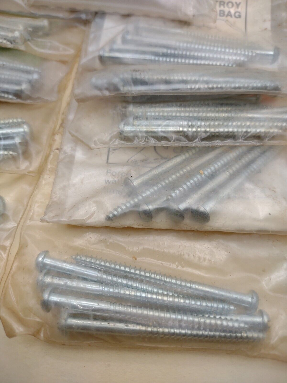 #6 x 2" Slotted Round Head Reed & Prince Wood Screws (66pcs) NOS Lot RP087